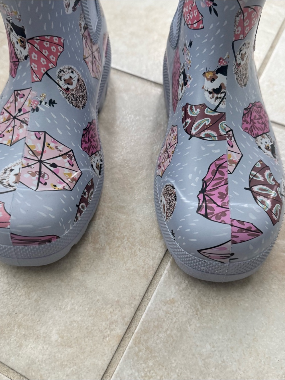 Vera Bradley EveryWear Rain Boots Hedgehog Umbrella Print Waterproof Women’s 8 - Picture 3 of 7